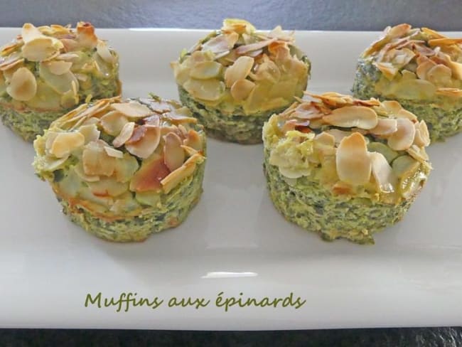 Muffins aux épinards