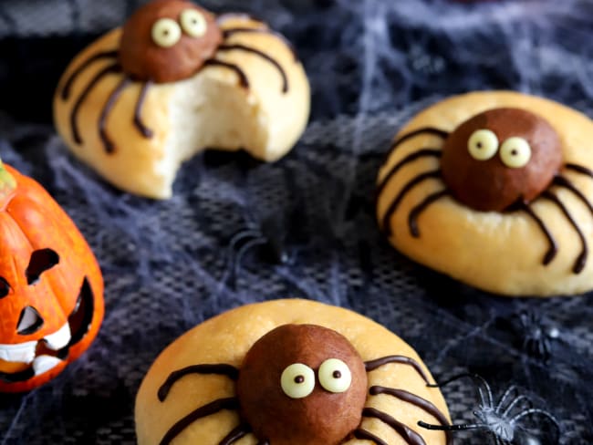 Briochettes araignées pour Halloween