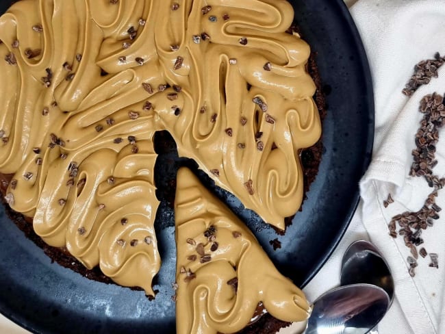 Tarte au chocolat et au café