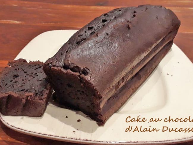 Cake au chocolat d'après le Chef Alain Ducasse