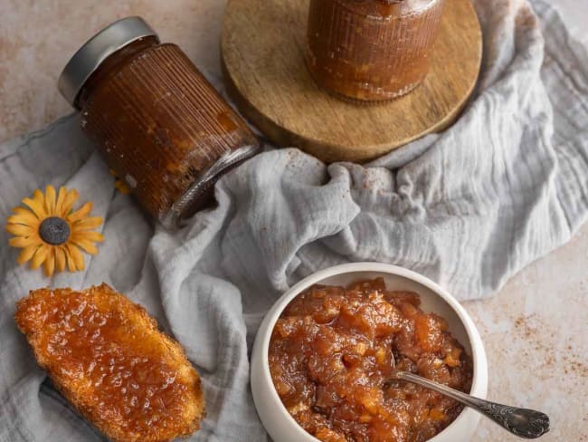 Confiture pomme Golden et cannelle