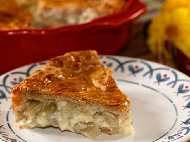 Tourte aux blettes avec juste les cardes