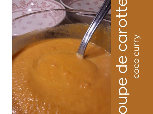 Soupe de carottes noix de coco curry