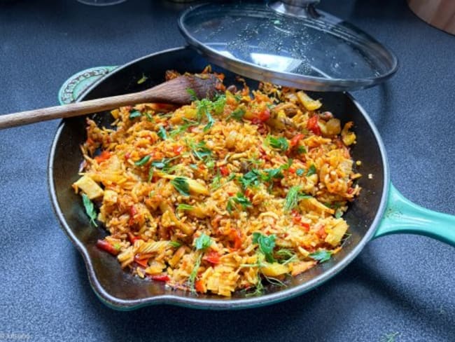 Pilaf au fenouil et à la pistache