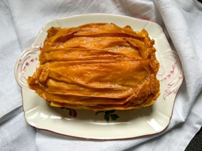 Croustillant d'abricots à la pâte filo