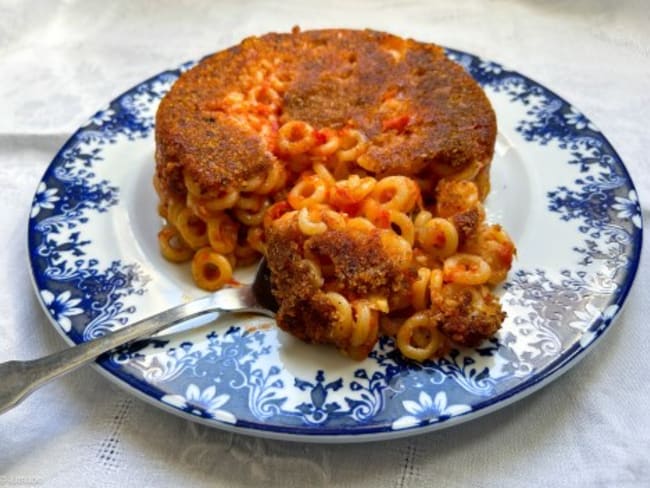 Timbale de pâtes anelletti 