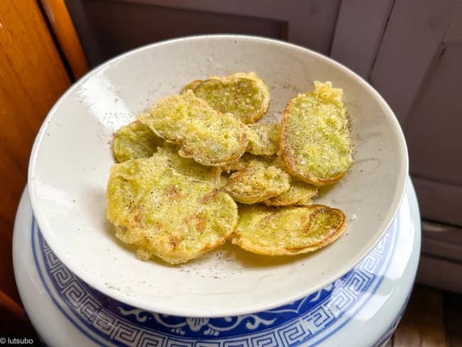 Beignets de tomates vertes façon friture japonaise tempura