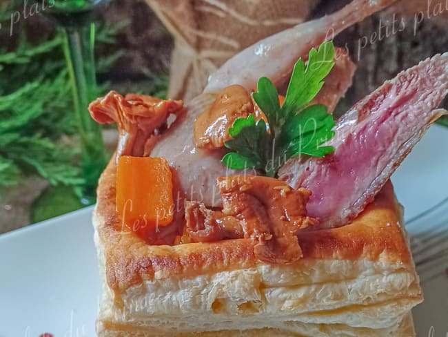 Feuilletés de cailles aux girolles, une entrée raffinée et gourmande