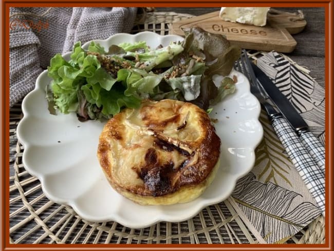 Clafoutis de chou-fleur, chèvre et noix