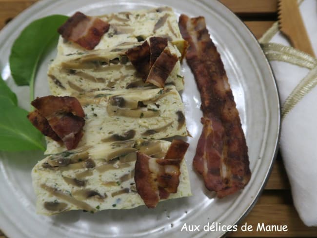 Terrine de champignons à la ricotta et parmesan