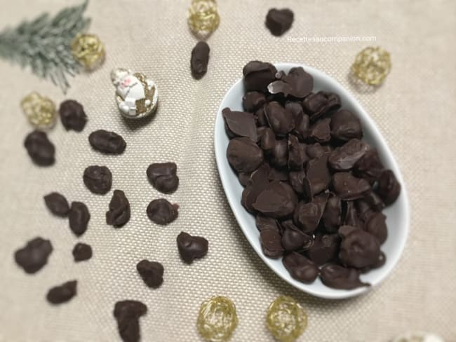 Bonbons de raisins secs au chocolat pour cadeaux gourmands