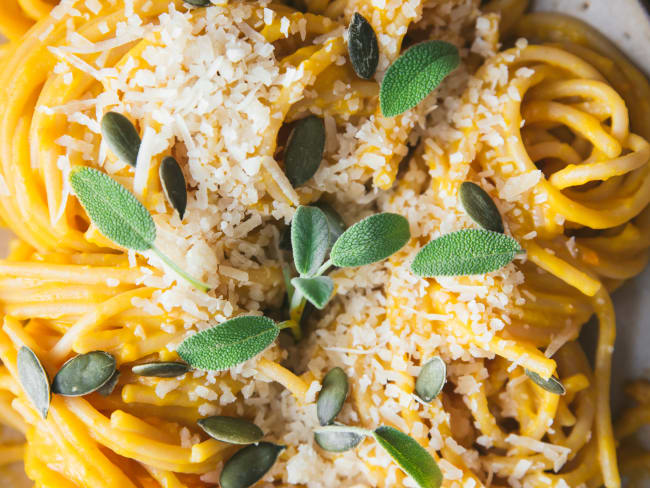 Pâtes au butternut et parmesan