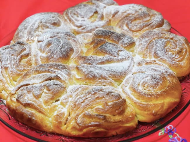 Brioche feuilletée en petites rosaces