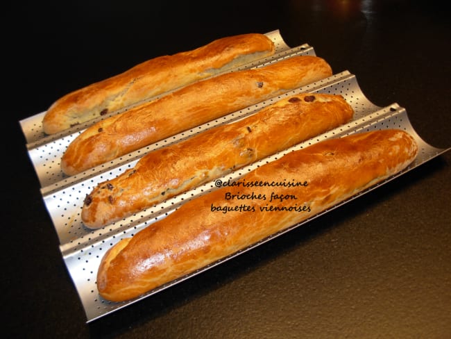 Brioches maison façon baguettes viennoises