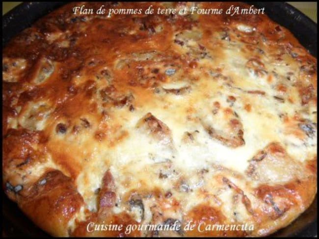 Flan de pommes de terre à  la Fourme d'Ambert