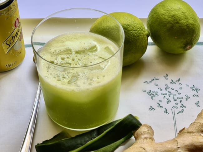 Tonic concombre gingembre sans alcool, un vrai cocktail rafraîchissant !