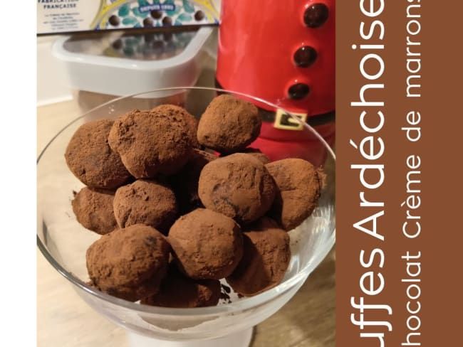 Truffes Ardéchoises Chocolat crème de Marron