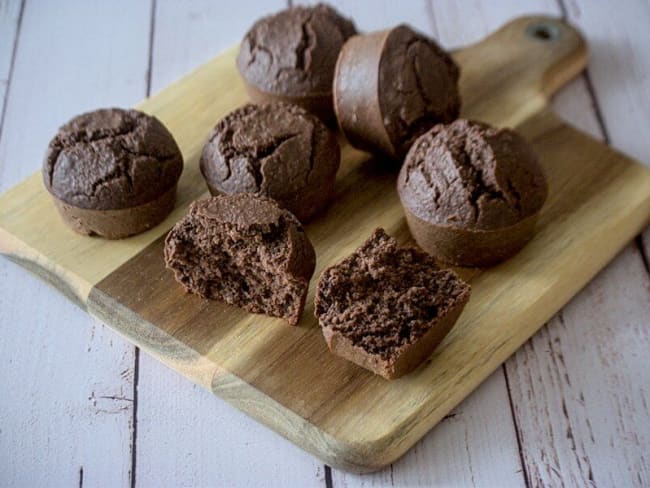 Muffins chocolat et avoine IG bas