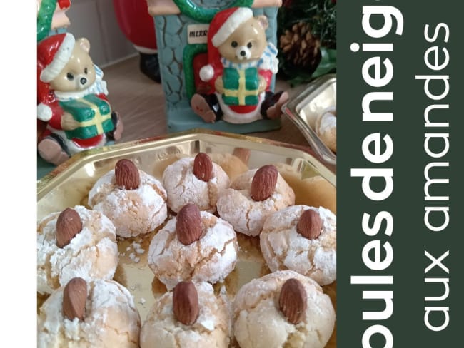 Biscuits boules de neige aux amandes