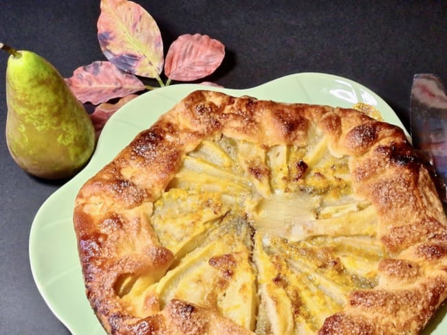 Tarte aux poires aux amaretti