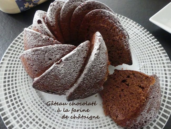 Gâteau chocolaté à la farine de châtaigne