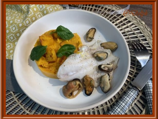 Purée de potimarron et filet d’églefin au Thermomix