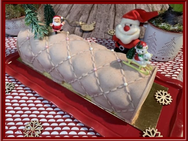 Une bûche de noël pleine de fraicheur à la fraise et citron