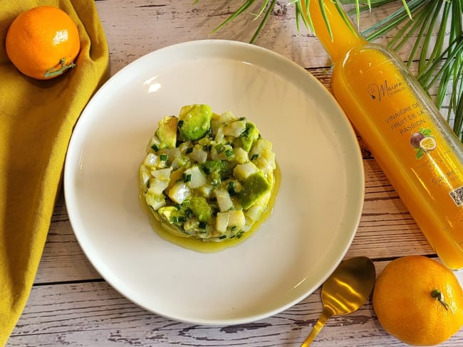 Tartare de saint-jacques à l’avocat