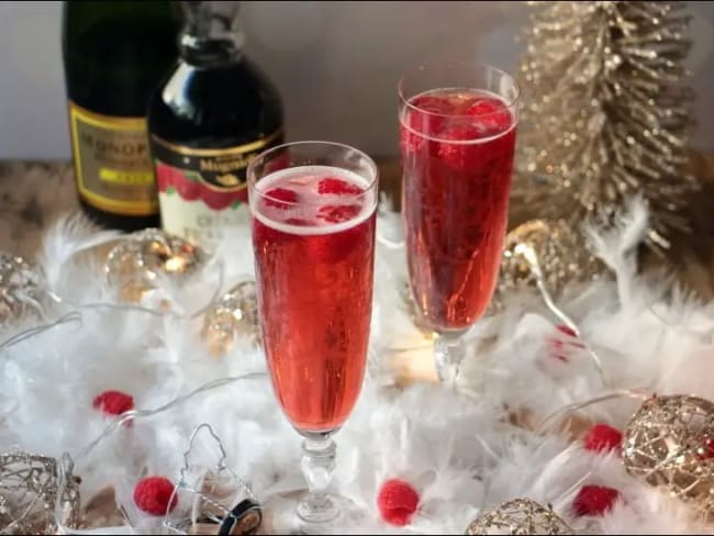 Kir impérial champagne framboise