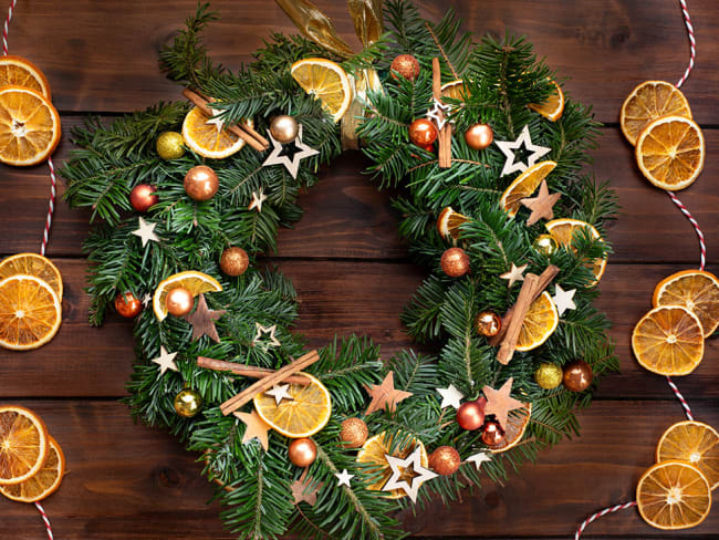 Tranches d'oranges séchées pour décorer vos cocktails de fêtes