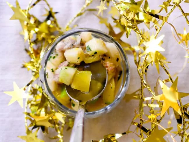 Tartare d'huîtres aux fruits