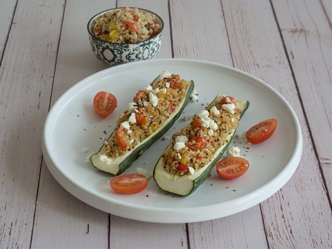 Courgettes Farcies au Quinoa et aux Légumes IG Bas