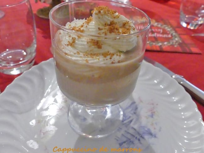 Velouté de châtaignes chaud et sa chantilly au parmesan