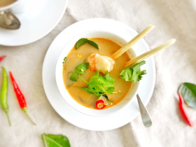 Soupe Tom Yum facile : elle est emblématiques de la cuisine thaï