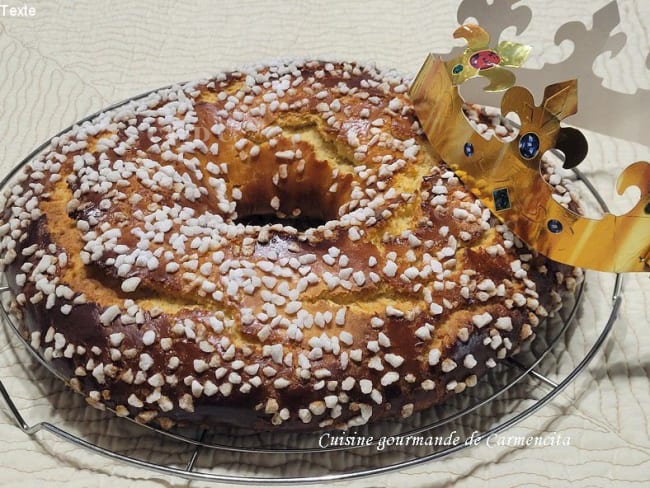 Gâteau des rois à la vanille et rhum pour l'épiphanie