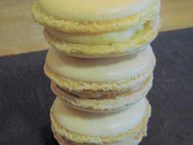 Macarons poire vanillée pour une pause café gourmande