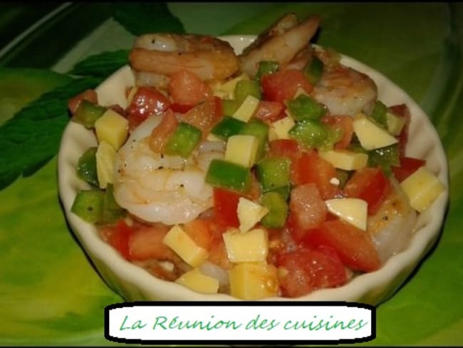 Salade de crevettes