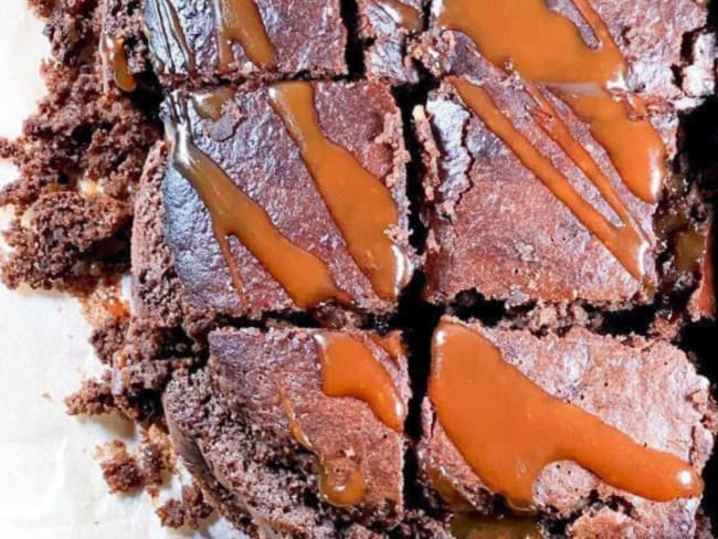 Brownie chocolat cacahuète sans gluten, sans œufs et sans lactose