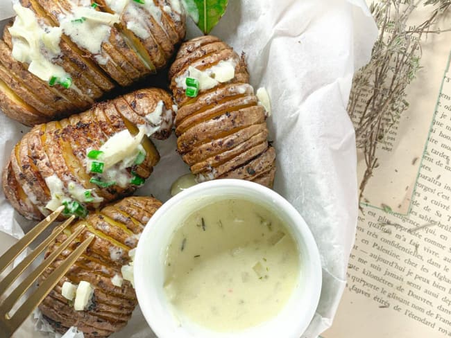 Pomme de terre façon Hasselback : un accompagnement sans gluten