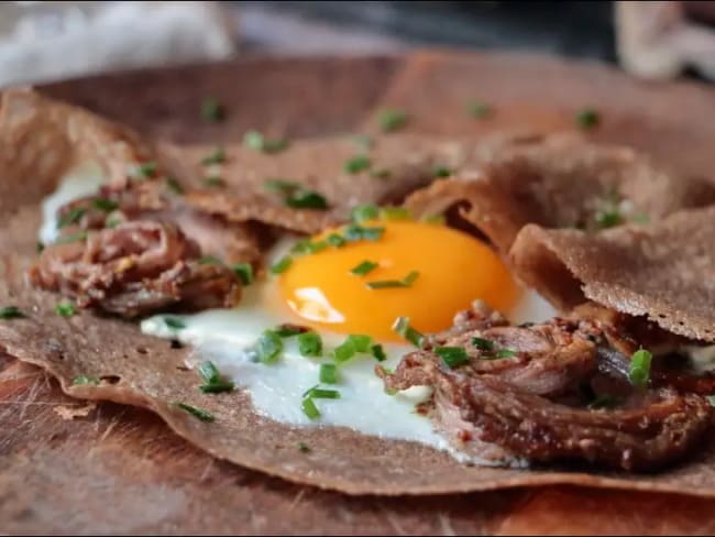 Galette à l'andouille de Guémené