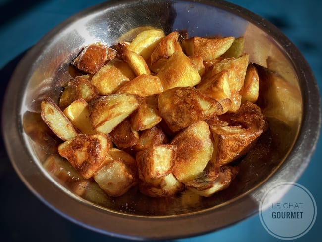 Pommes de terre rôties à l’anglaise, bien dorées