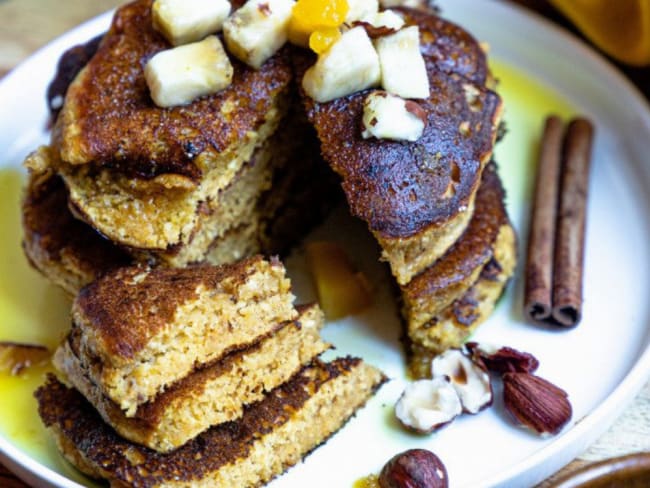 Délicieux pancakes à la courge sans gluten