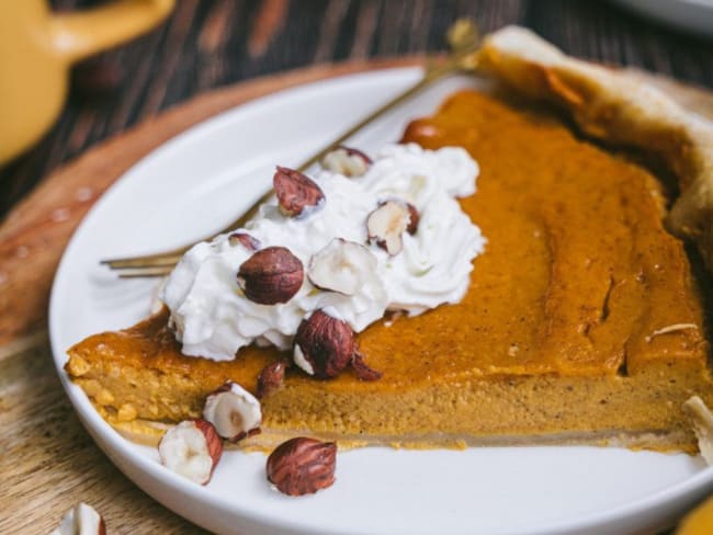 Pumpkin pie (tarte à la courge) sans gluten