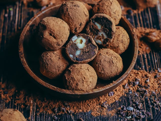 Truffe au chocolat et aux cacahuètes, sans gluten