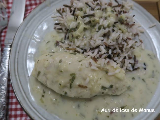 Blancs de poulet au vin blanc et estragon