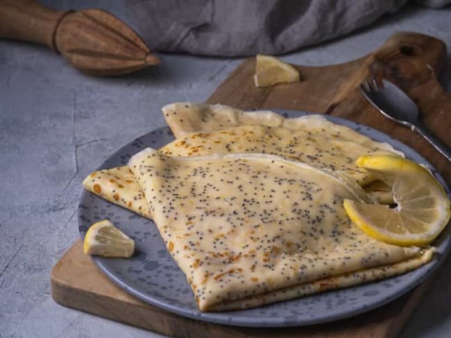 Crêpes au citron et au pavot : une recette facile et originale pour la chandeleur ou mardi-gras