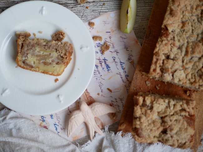 Apple streusel cake au sirop d'érable et cannelle