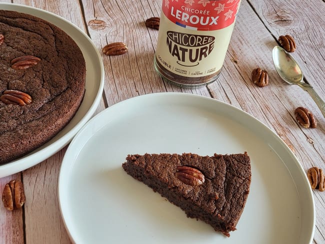 Brownie au chocolat et à la chicorée