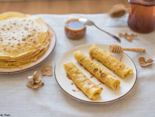 Crêpes inratables au caramel d'orange