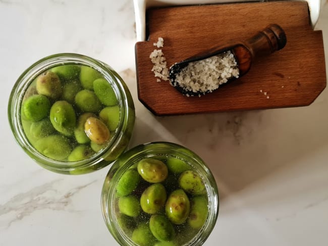 Olives vertes en saumure